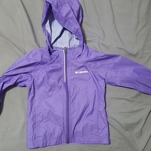 USED Columbia rain jacket, 4T, purple
